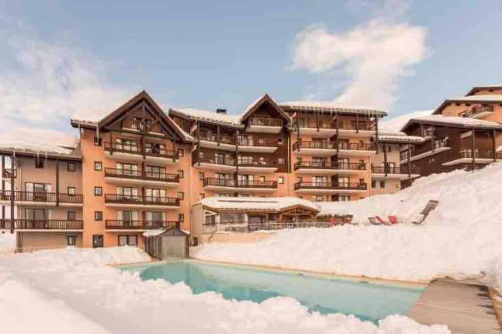 Appartement Pied Des Pistes Valmeinier Bagian luar foto
